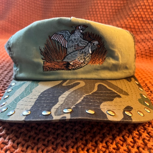 right on Other - Vintage studded camo hat -one of a kind custom piece-
